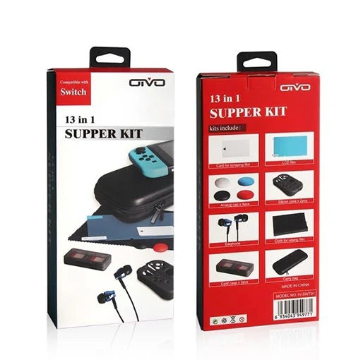 OIVO 13-In-1 Super Kit for Nintendo Switch Bag - IV-SWT01 OIVO 13-In-1 Super Kit for Nintendo Switch Bag - IV-SWT01